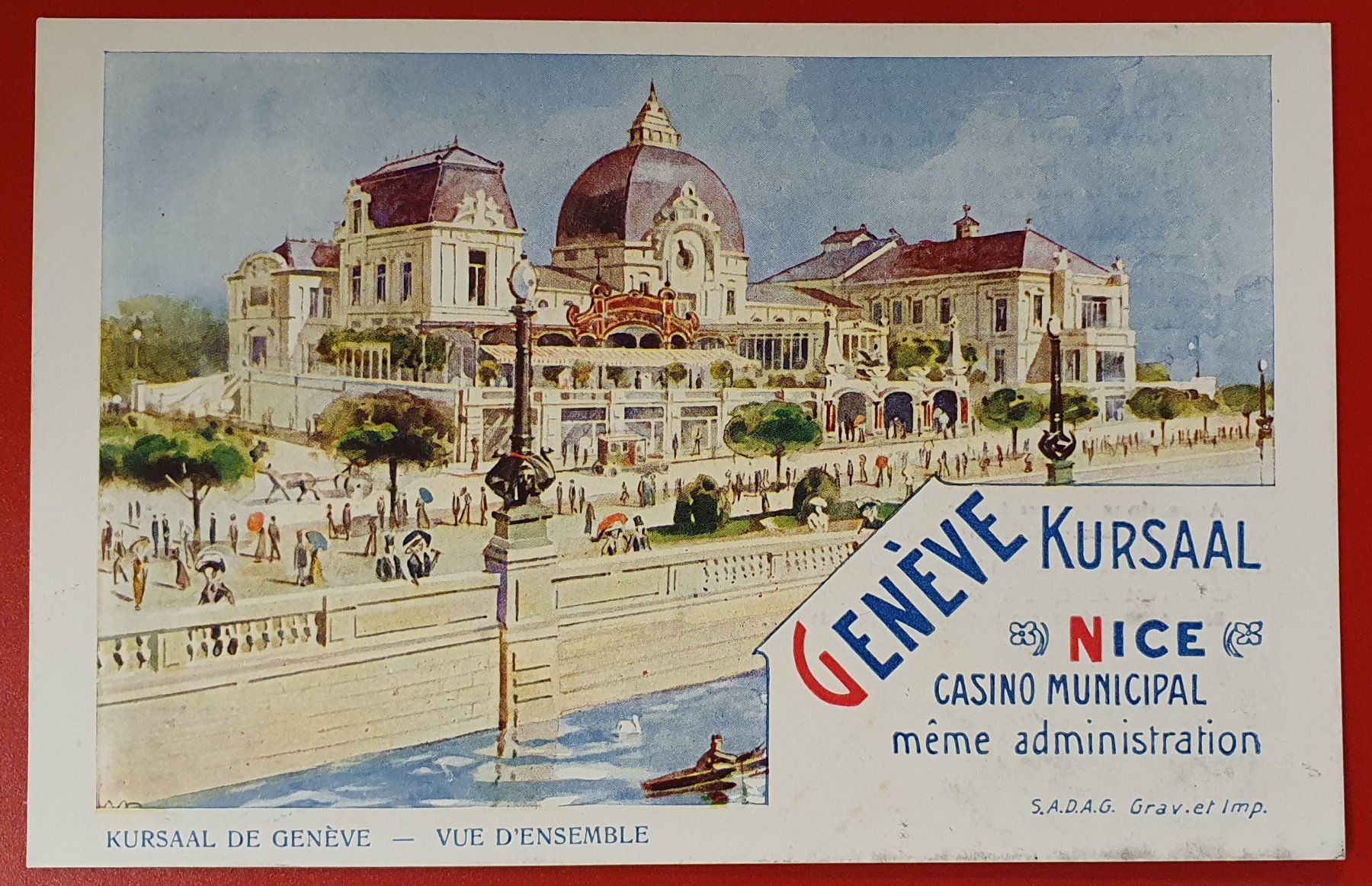 Cartoline postali: Genéve - Kursaal – Usato da Kreuzlingen venduto da Rschweiz1