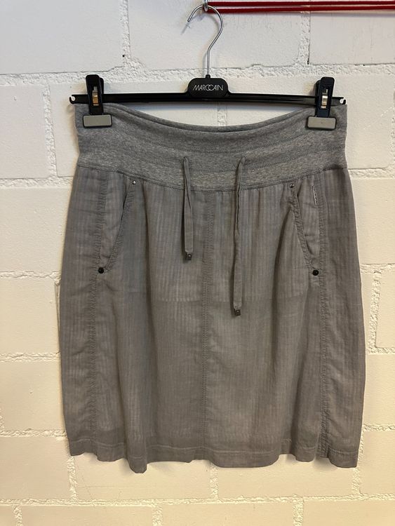 Jupe Marc Cain Grise Mi-longue – Occasion En Très Bon état, Style Midi
