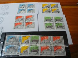 Set Pro Patria 2001, FDC Satz, Einzel + 4erbl. + Lose 4erETo
