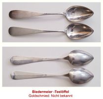 2 x  Biedermeier,  Goldschmied GG (nicht bekannt)