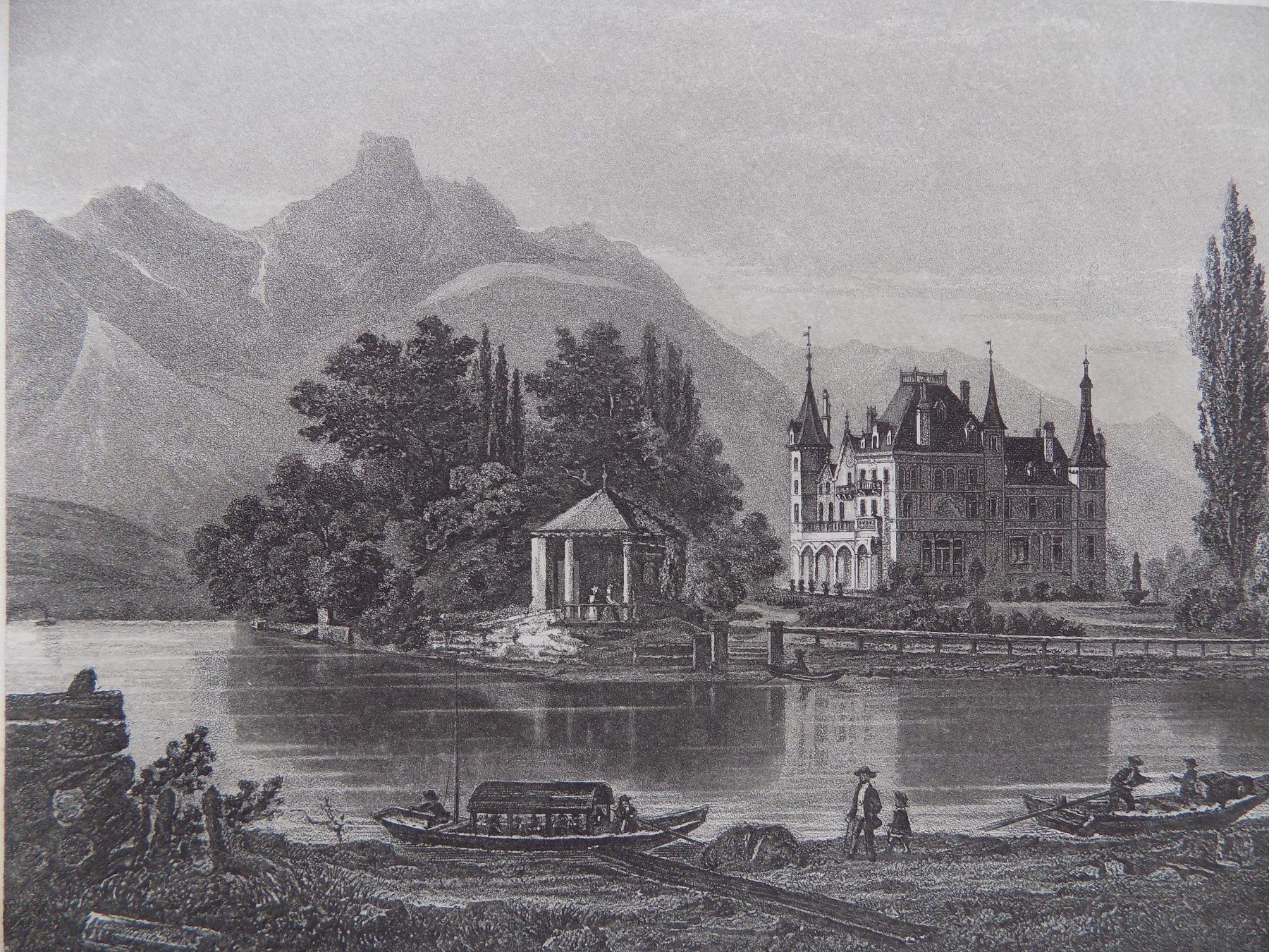 Stiche: Château de Schadau Schloss Thun – Gebraucht aus Risch von Rischli15 4