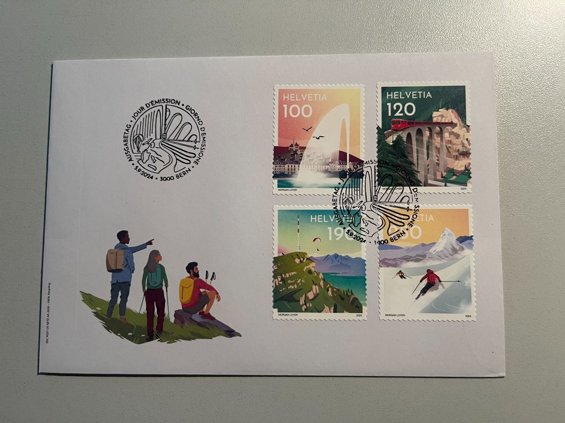 Tutti i francobolli: 2024 FDC Einzelmarken aus 4er Bogen / Nicht im Abo – Nuovo (secondo la descrizione) da Arch venduto da Karibu19