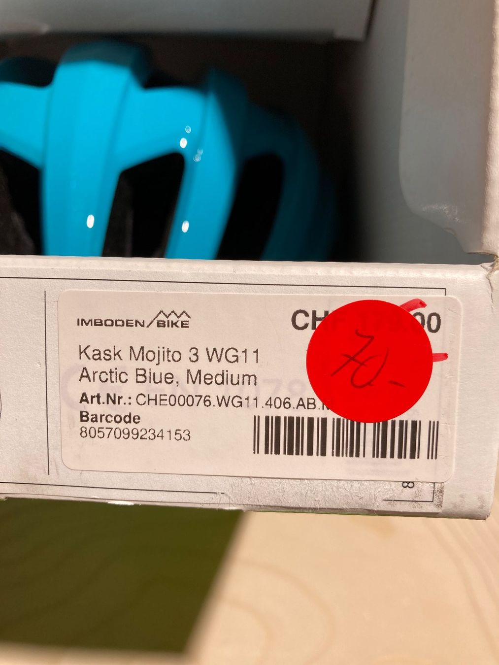 Kask Caschi: Kask Mojito 3 WG11 Arctic Blue, Medium – Nuovo (secondo la descrizione) da Lauterbrunnen venduto da Imboden-Bike 4