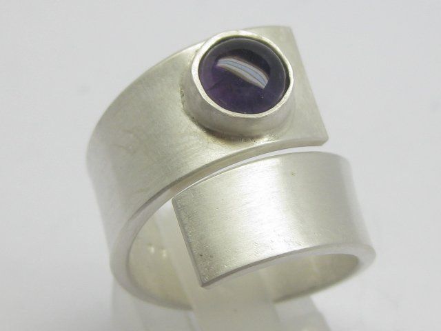 Anelli: spezieller Ring Silber 999 Einzelstück Amethyst Gr.57 – Nuovo (secondo la descrizione) da Ermatingen venduto da Decovin