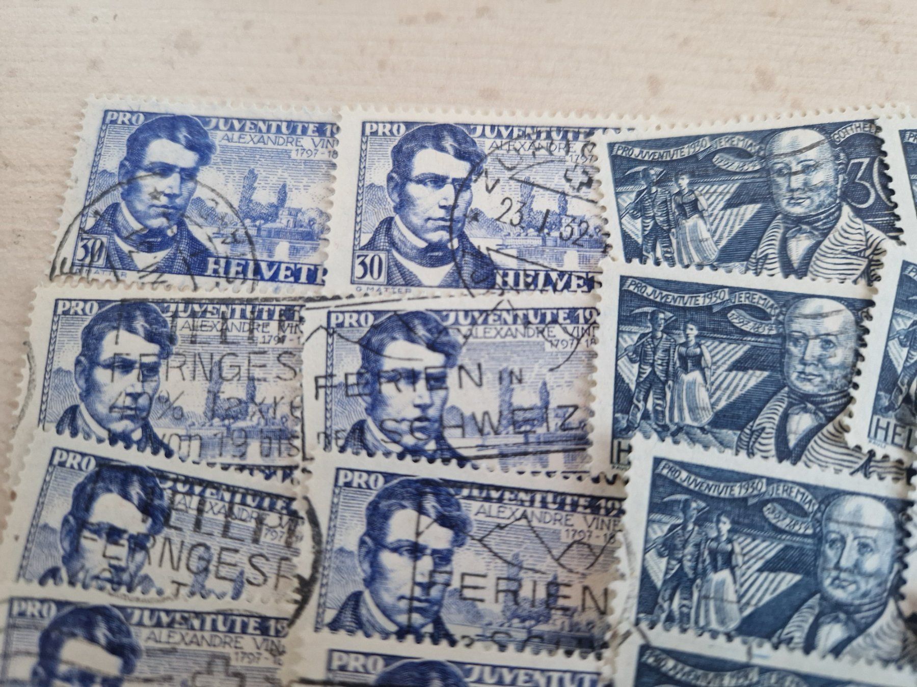 Alle Briefmarken: PJ Werte Kat über 1000.-, ab 1.- – Gebraucht aus Burgdorf von Glossy01 1