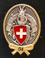 SAC-Abzeichen 04 mit Goldrand, neuwertig