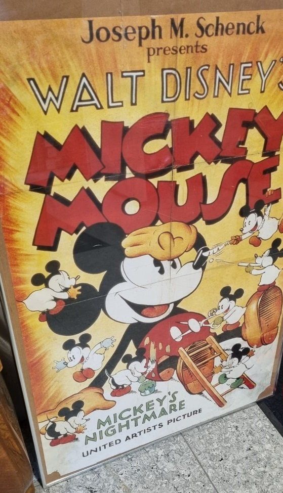 Foto & Immagini: Original Micky Mouse Poster von 1958 Mickeys Nightmare – Usato da Flums venduto da Flumsantik 1