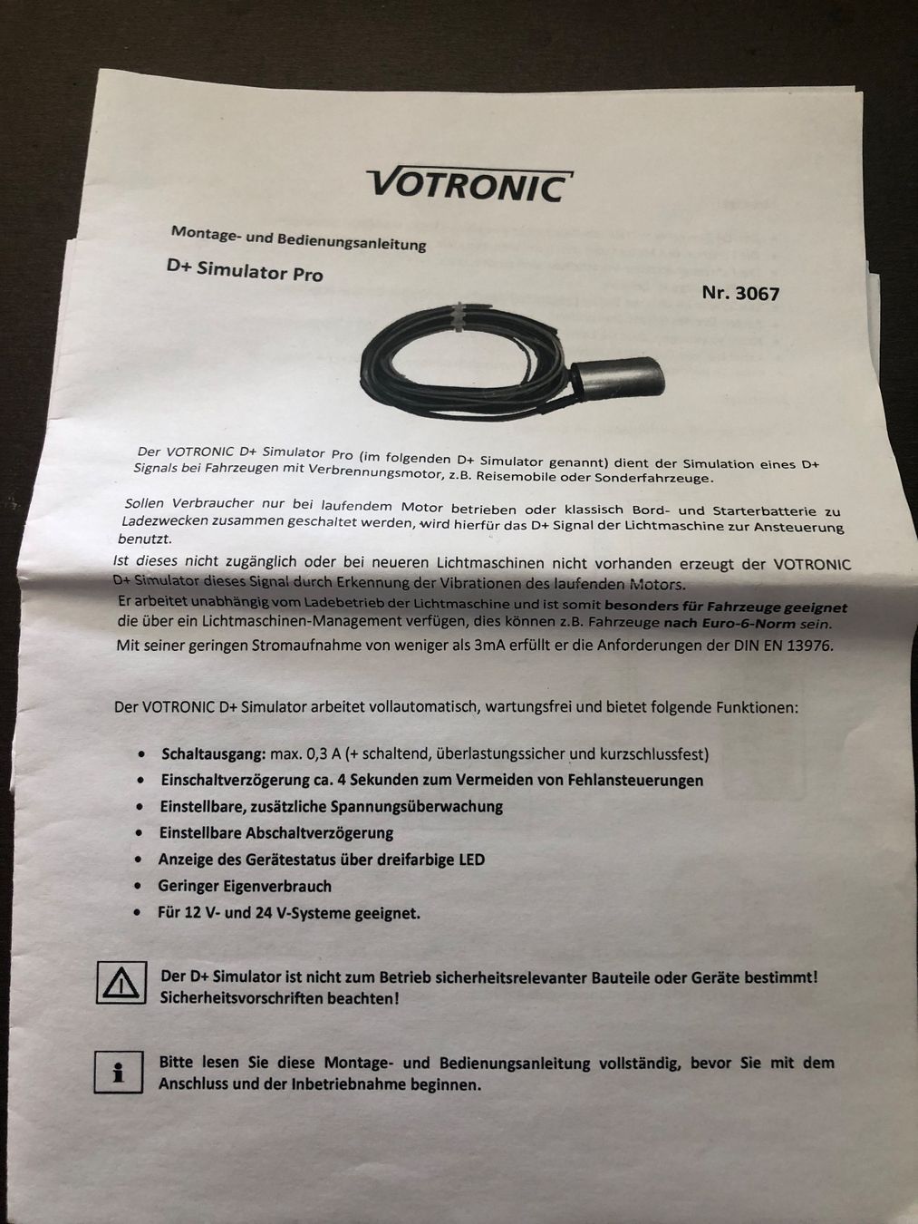 Votronic Composants électroniques: Votronic D+ Simulator Pro – Neuf (Voir description) à Ostermundigen par Lenz.R 2