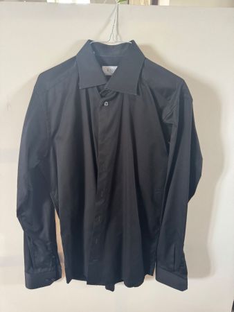 Hemd Eton Slim Schwarz Kragenweite 42