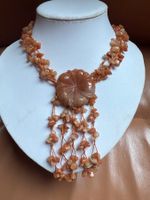 Oranger Aventurin Kette NEU