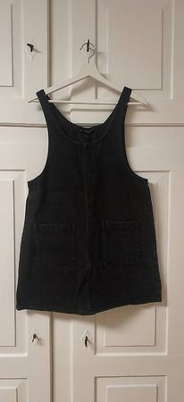 Monki Jeans-Trägerkleid schwarz  Grösse S