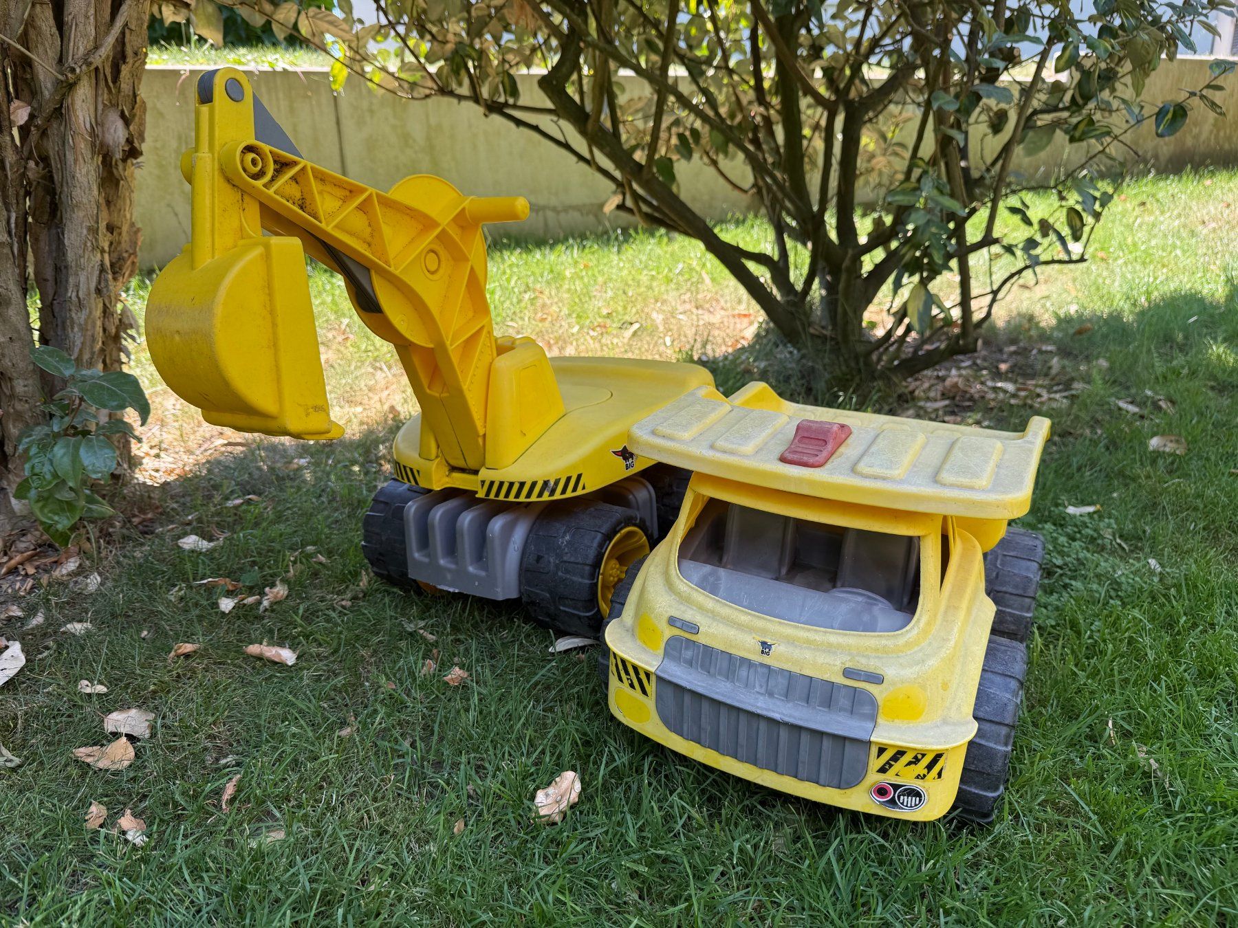 Big Veicoli per bambini: BIG Power Worker Maxi-Digger und Maxi-Truck – Usato da Grüningen venduto da mscheu 1