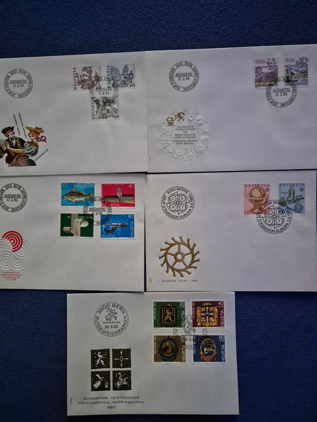 Alle Briefmarken: Ersttagsbriefe CH – Gebraucht aus Steinhausen von Scrashel