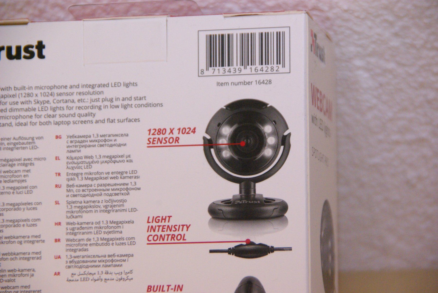 Trust Webcam: Trust Webcam mit LED Licht, schwarz – Nuovo e nell'imballaggio originale da Herisau venduto da Cevianer1844 4