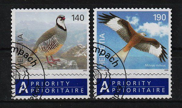 Tutti i francobolli: 2009  CH-Briefmarken Vögel ETS – Usato da Arlesheim venduto da gaugi43