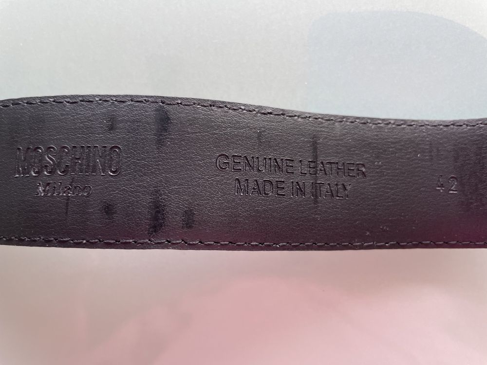 Moschino Cinture: Ceinture en cuir MOSCHINO, noire/dorée 🤩 – Nuovo (secondo la descrizione) da Vuadens venduto da Nina11 3