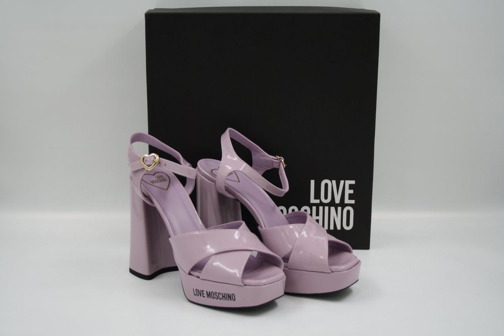 Love Moschino - Women's Leather Quilted Heels Mule