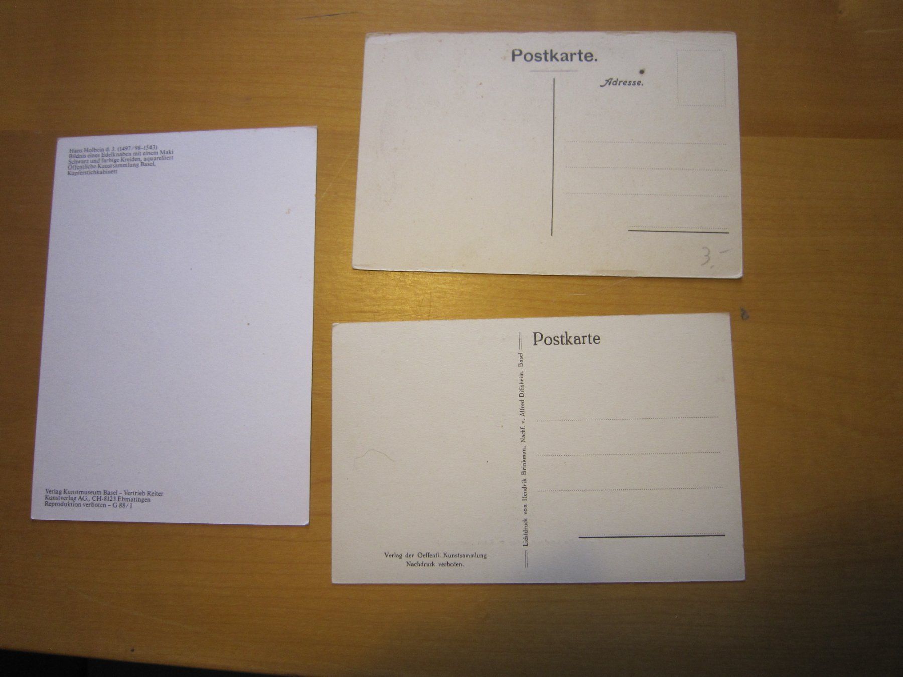 Ansichtskarten: No1 Postkarten ungelaufen Holbein – Gebraucht aus Gordola von Polentaefung 5