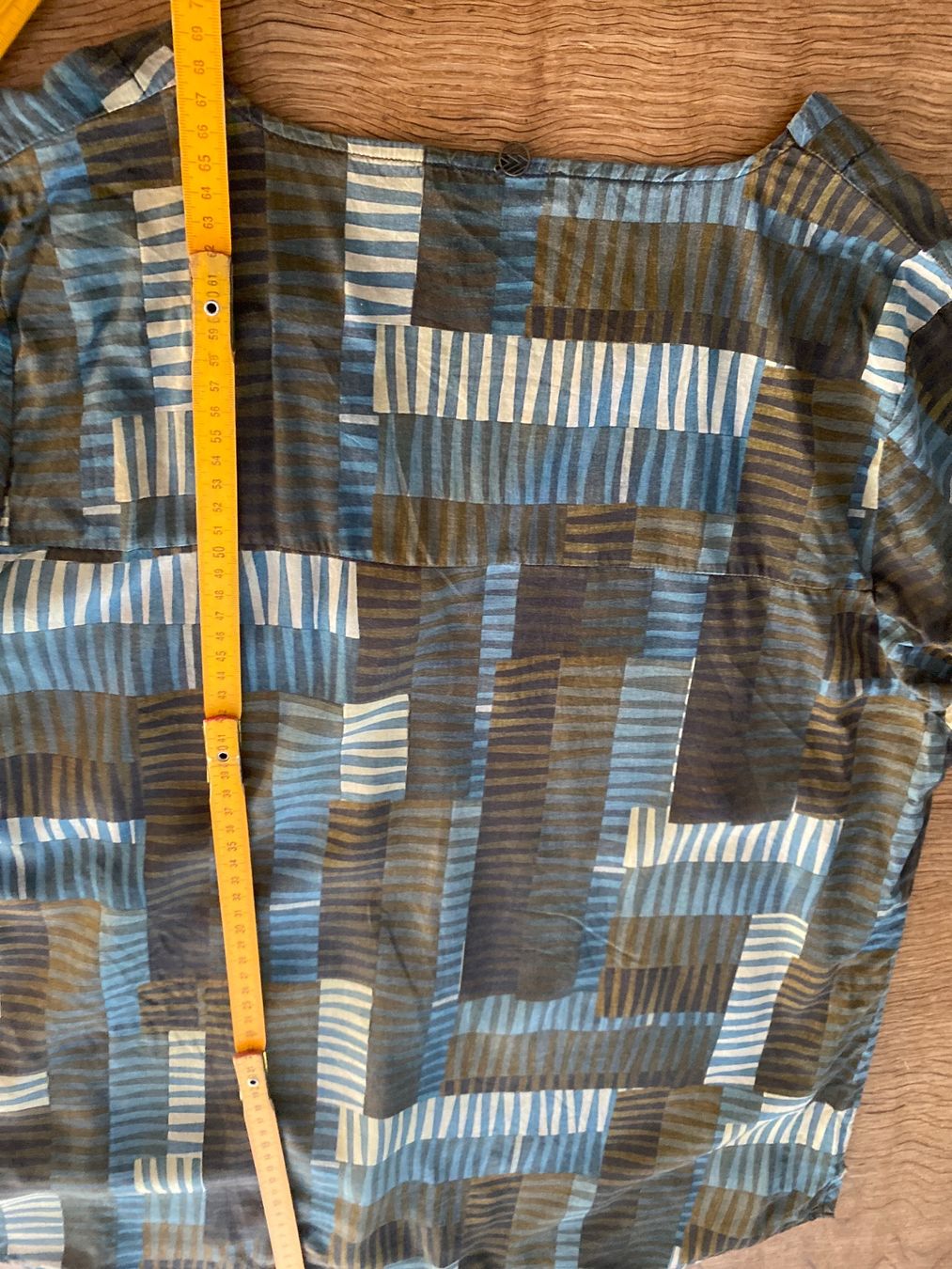Nile Camicette: NILE BLUSE/HEMD/OBERTEIL GR.L/42 gemustert petrol/anthrazit – Usato da Frauenfeld venduto da Boldi46 8