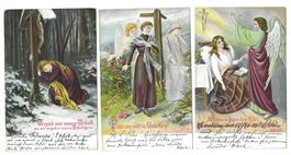 Gebet: Vater unser in Bildern - 2. Teil  3 Engel-Karten 1905