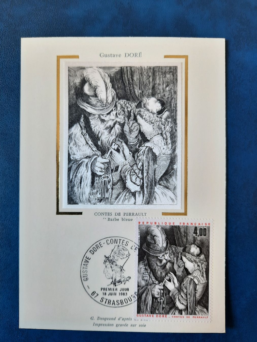 Tutti i francobolli: France - Maximumkarte Gustave Doré/ Contes de Perrault – Usato da Marly venduto da neu-adlerauge65