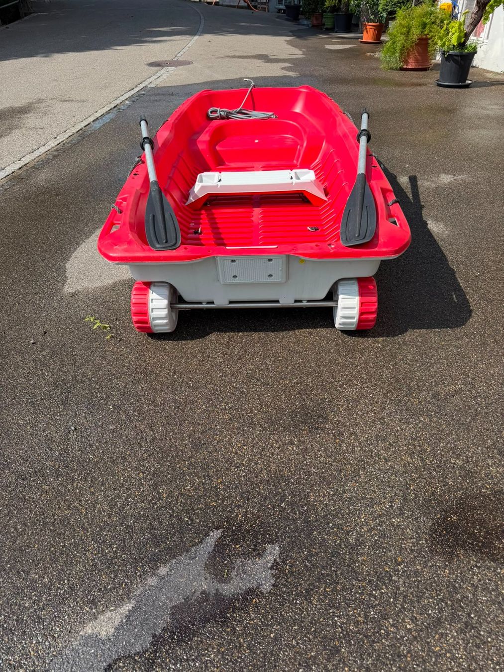 Bic Barche: RBB BOAT RULLY Boot mit Rädern Ruder Rot – Usato da Ulisbach venduto da ARS-Trading 1
