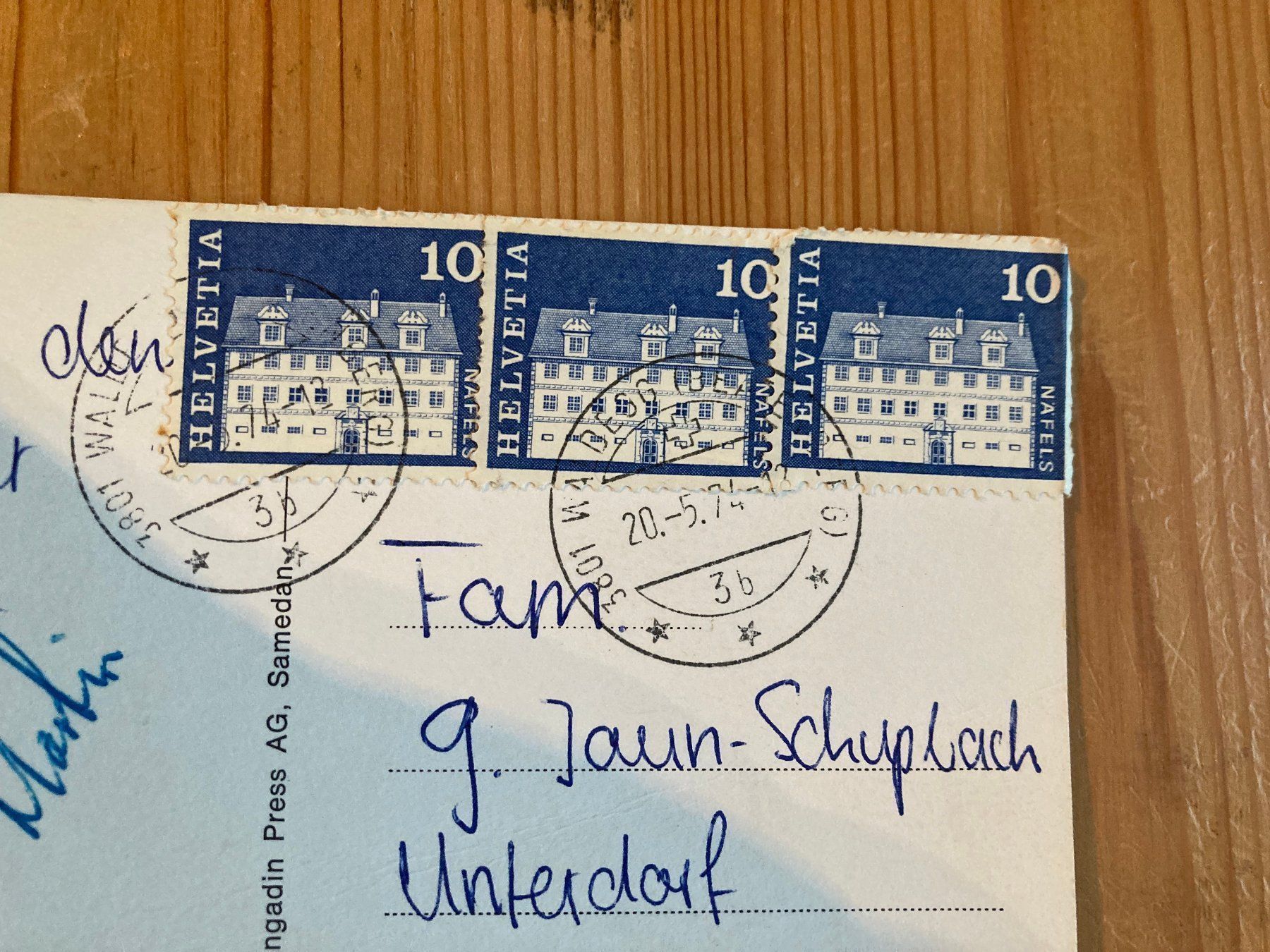 Cartoline postali: Waldegg-Beatenberg  Ferienheim - AK 1974 – Usato da Oberuzwil venduto da Henri09 1