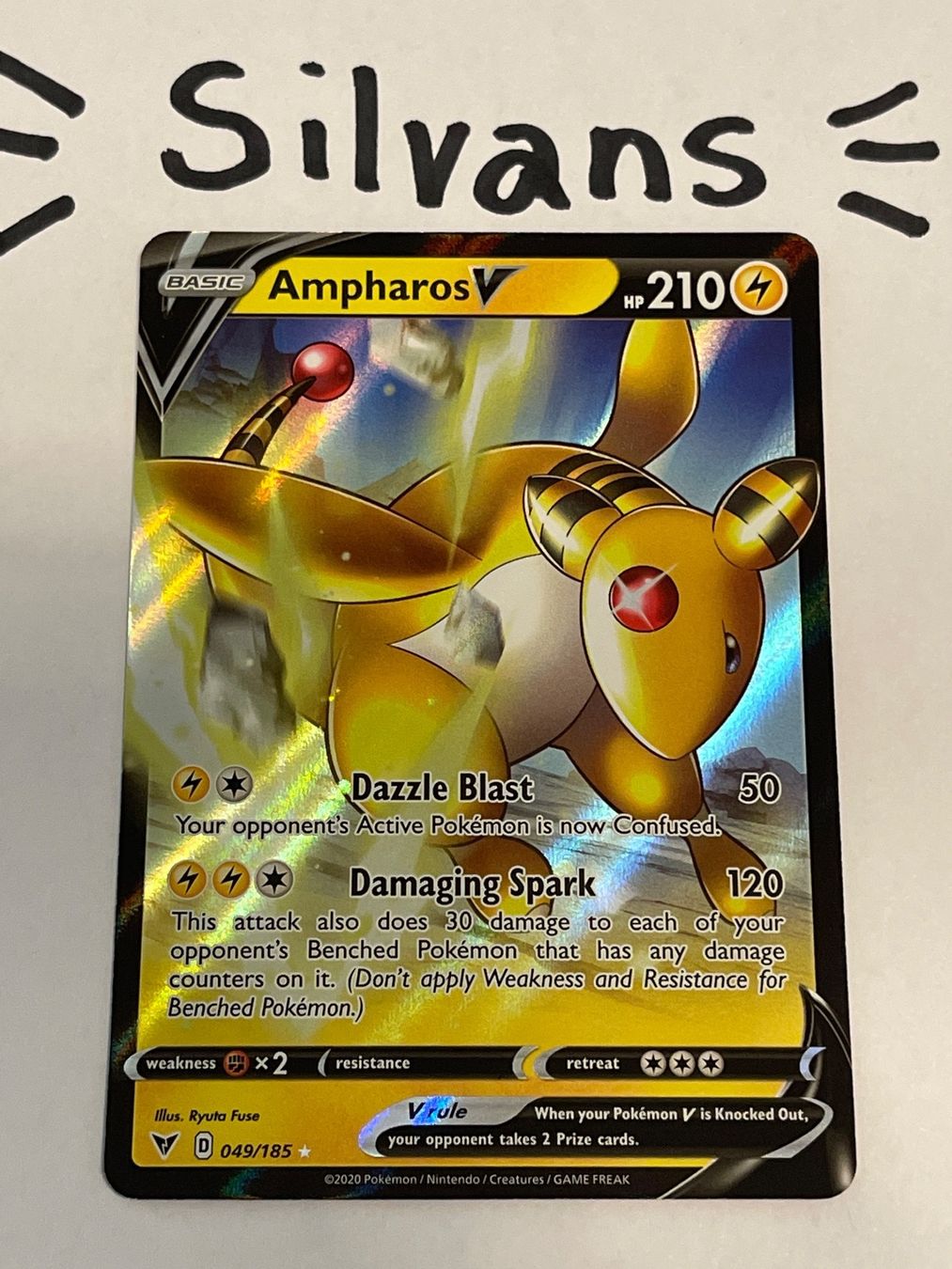 Ampharos V 049/185 Vvd Voltage Ultra Rare Holo Pokemon TCG Card NM | eBay