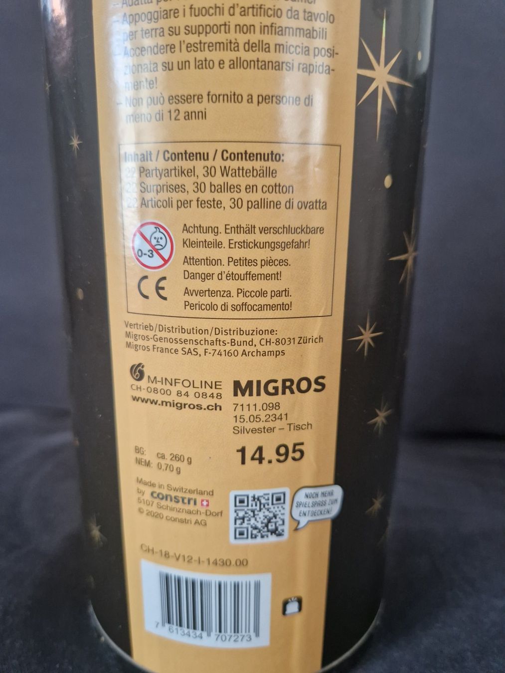 Migros Tutte le decorazioni: Bombe de table maxi pour la fête - Tischbombe – Nuovo e nell'imballaggio originale da Villars-sur-Glâne venduto da Agnie80 2