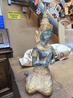 Thailändische Buddha Figur Bronze / Messing vergoldet (DR)