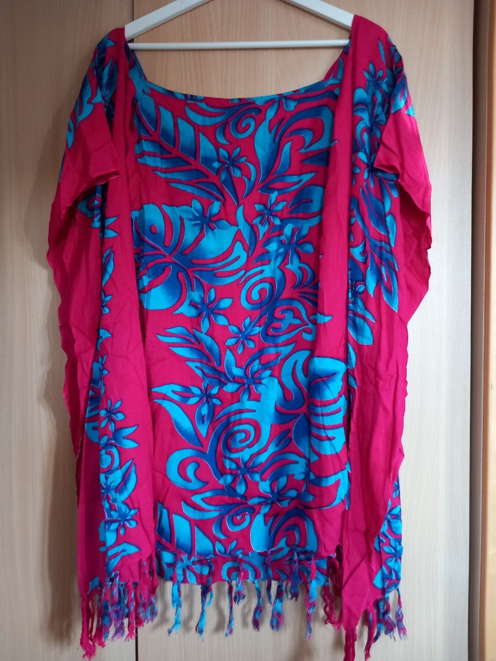 Vestiti: Robe de plage rose à motifs 100% rayon – Nuovo (secondo la descrizione) da Faoug venduto da per_kp6r