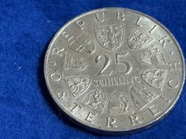 25 Schilling Münze 1955