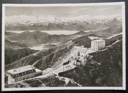 AK 1960:  Monte Generoso TI (1701 m), Blick auf Alpenkette