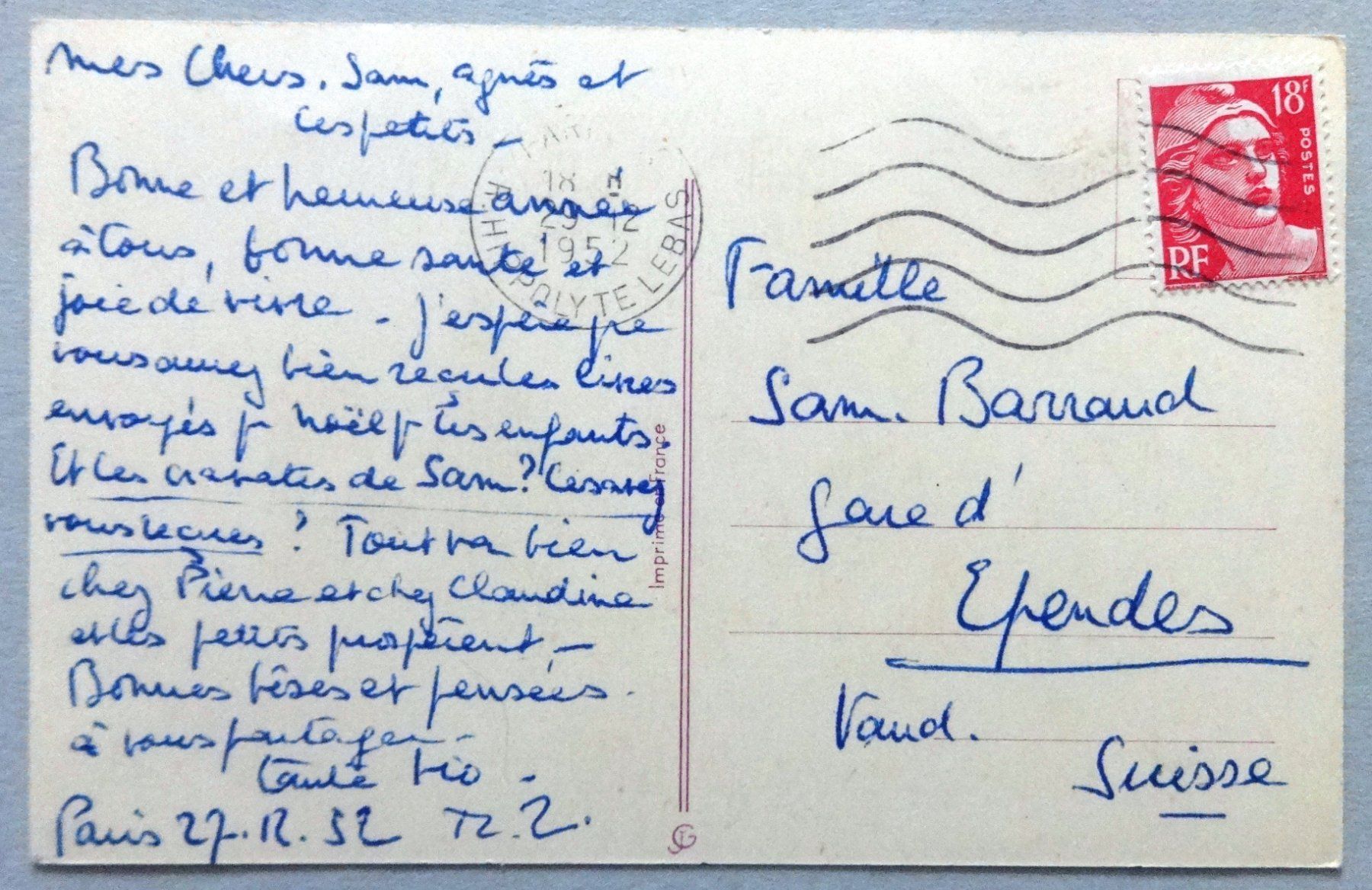 Cartes postales: Bonne Année – D'occasion à Fétigny par Billy2miny 1