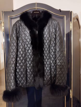 Leder Jacke Echte Fox Damen gr 40 eu