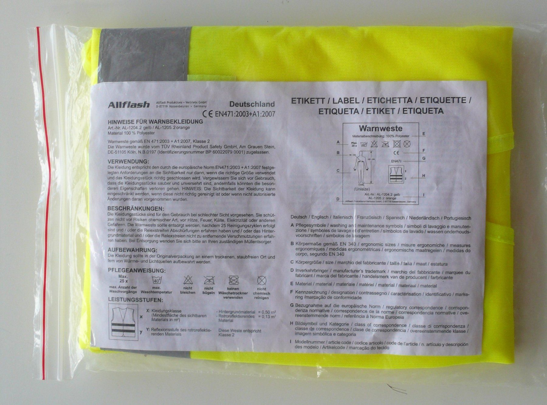Schutz & Schoner: Sicherheitsweste, Schulweg, Joggen – Neu und originalverpackt aus Birmenstorf AG von tritonius 1