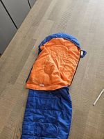 Kinder-/Jugend-Schlafsack blau/orange, 160cm, gebraucht