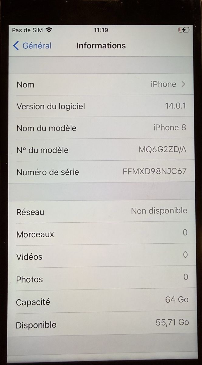 Apple Telefoni cellulari / Smartphones: Apple iPhone 8 64 Go Noir – Usato da Cartigny venduto da zac_wv6n 2