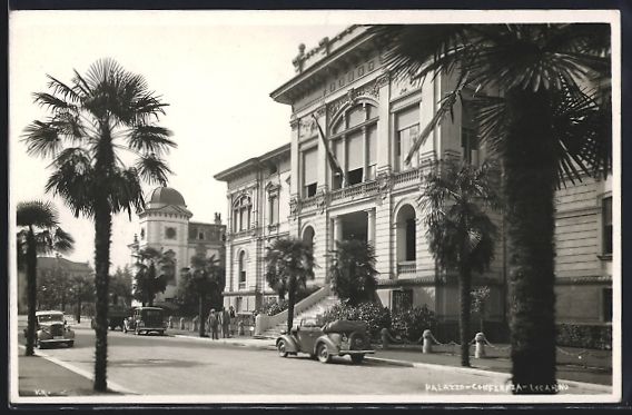 Cartoline postali: AK Locarno, Palazzo-Confernza – Usato da Berlin venduto da bartko-reher
