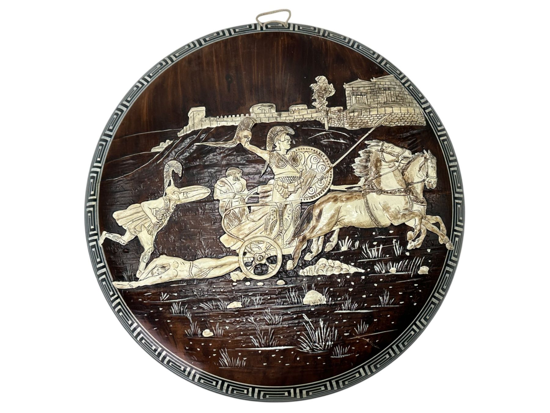 Skulpturen & Statuen: Bas-relief mural en céramique émaillée, Grèce antique – Gebraucht aus Morges von Auct 8