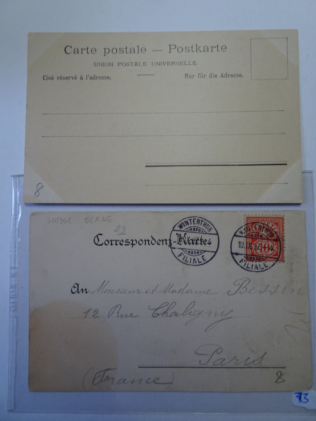 Cartoline postali: 2 AK Gruss aus den Bergen – Usato da Schönenwerd venduto da schnitzunddrunter 1