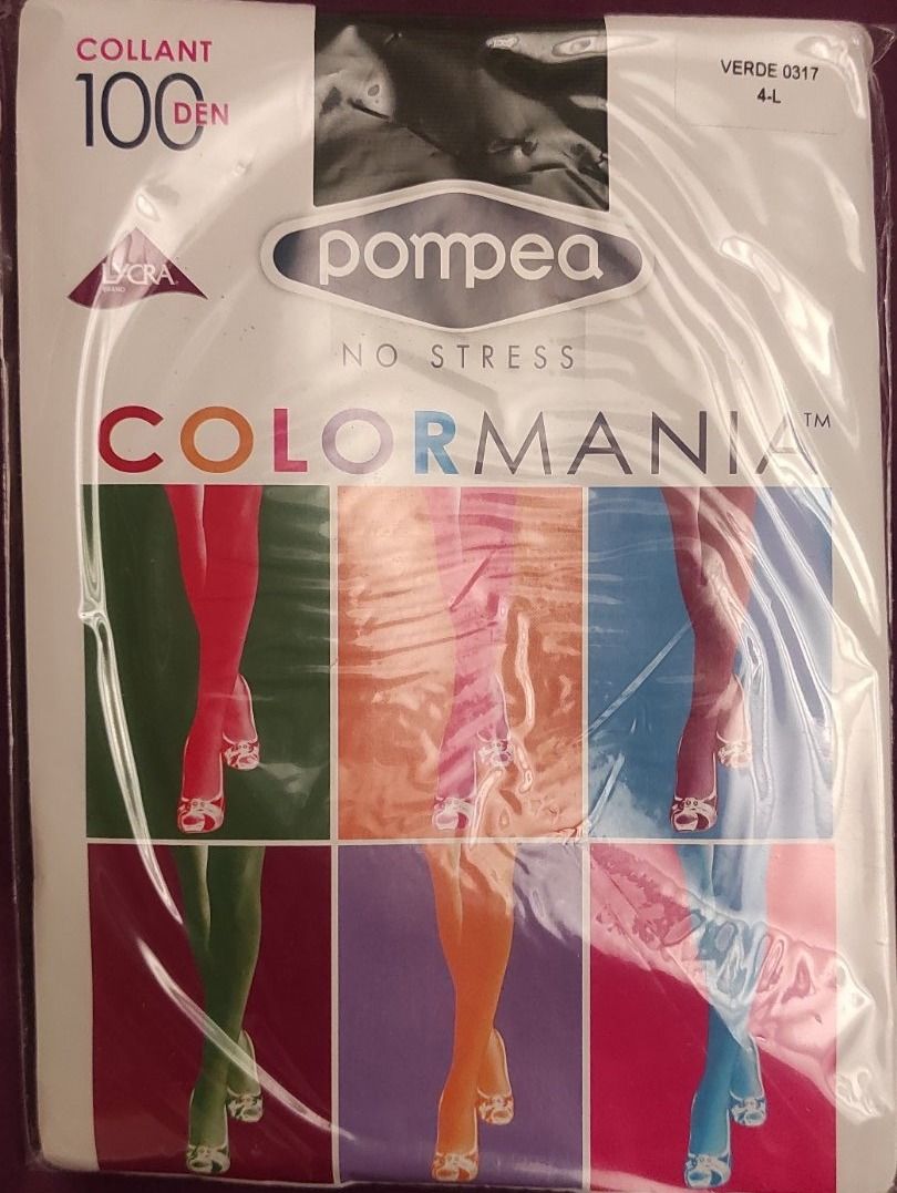 Strümpfe & Strumpfhosen: Collants couleur vert foncé 100 Den - Taille L – Neu und originalverpackt aus Porrentruy von Olifante 1