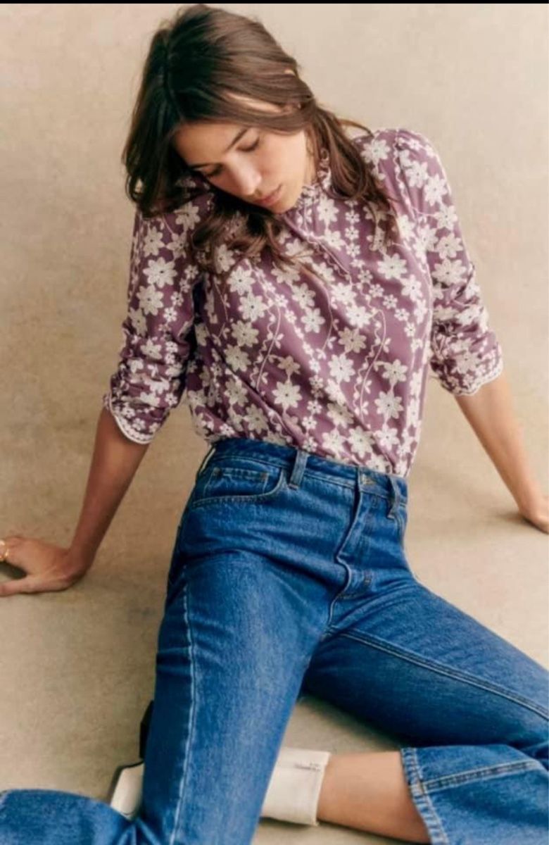 Sezane Top: Blouse Églantine Sezane taille 36 – Usato da Lausanne venduto da Meganelausanne 2