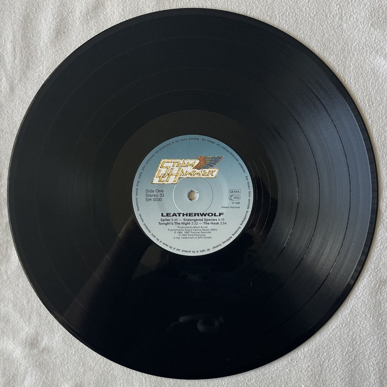 Dischi in vinile: Leatherwolf - Endangered Species - LP - 1985 - Near Mint – Usato da Uster venduto da Zardodel 2