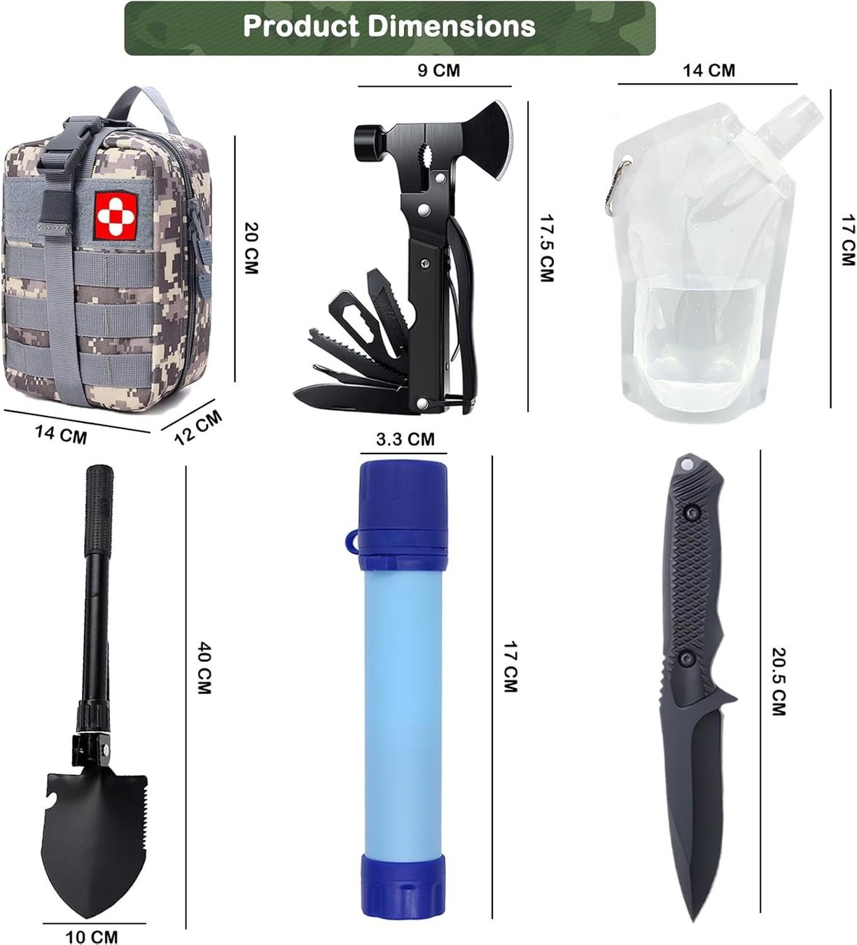 Tous les outils: Survival Kit 22in1 Notfall Wasserfilter Outdoor – Neuf avec emballage d'origine à Schaffhausen par her_zt65 6