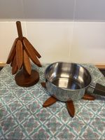 Pfannenuntersetzer Holz, Dekoobjekt Tanne