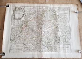 Carte Suisse très ancienne Les 13 cantons Robert de Vaugondy
