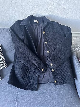 Sezane Jacke Will Black Velvet Grösse M