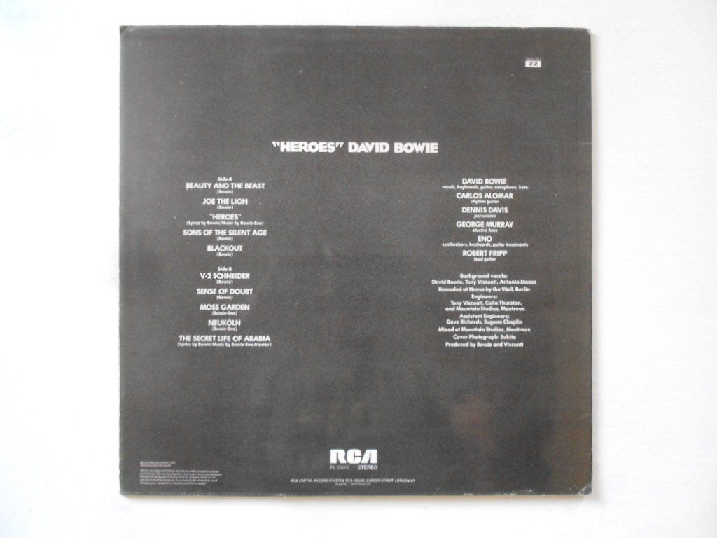 Dischi in vinile: DAVID BOWIE  -  HEROES – Usato da Bex venduto da Giorgiob 1