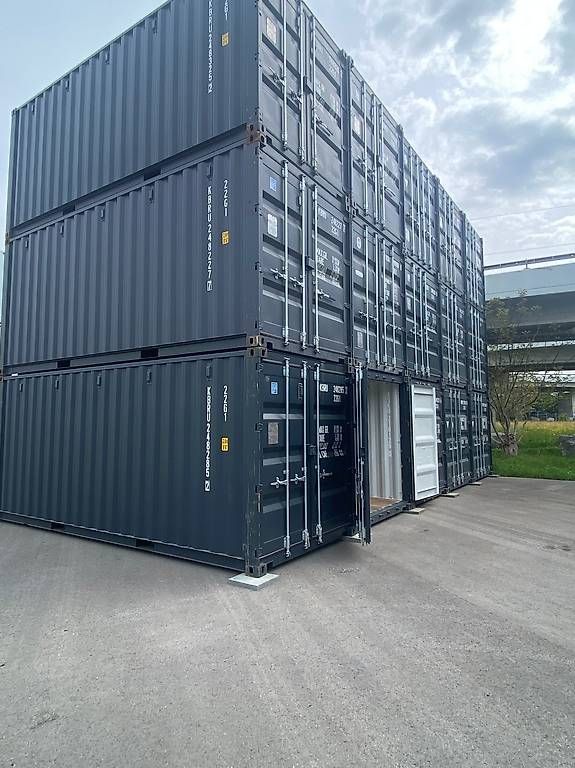 Sonstiges für Büro & Gewerbe: 20' Seefrachtcontainer anthrazitgrau – Gebraucht aus Bern von Containerhandel 1